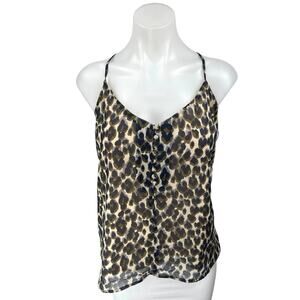 Heartloom Multicolor Animal Print Sleeveless Cami Camisole Crop Tank Top Size L